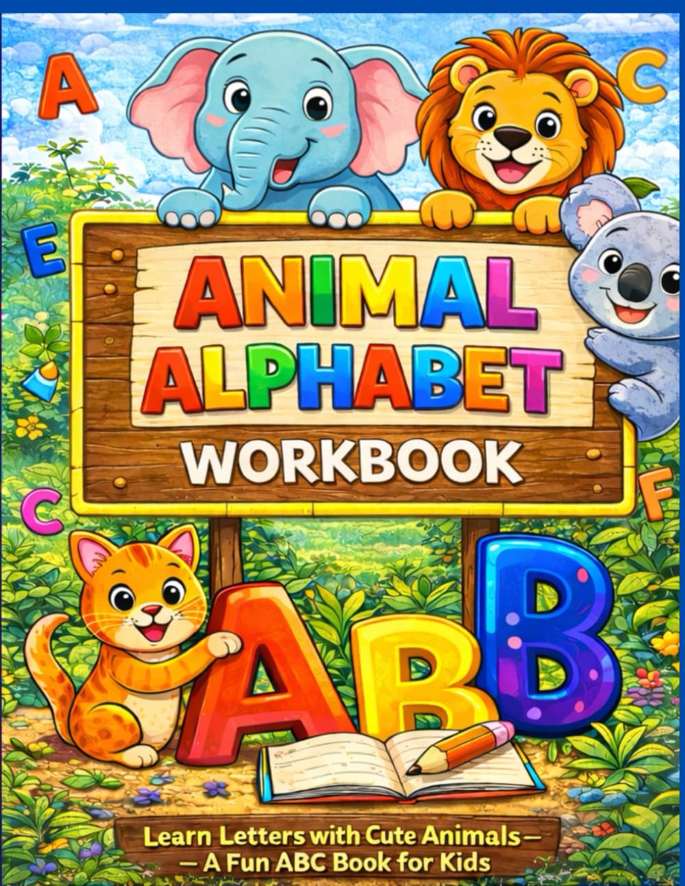 Animal Alphabet Workbook: Learn Letters with Cute Animals – A Fun ABC Book for Kids