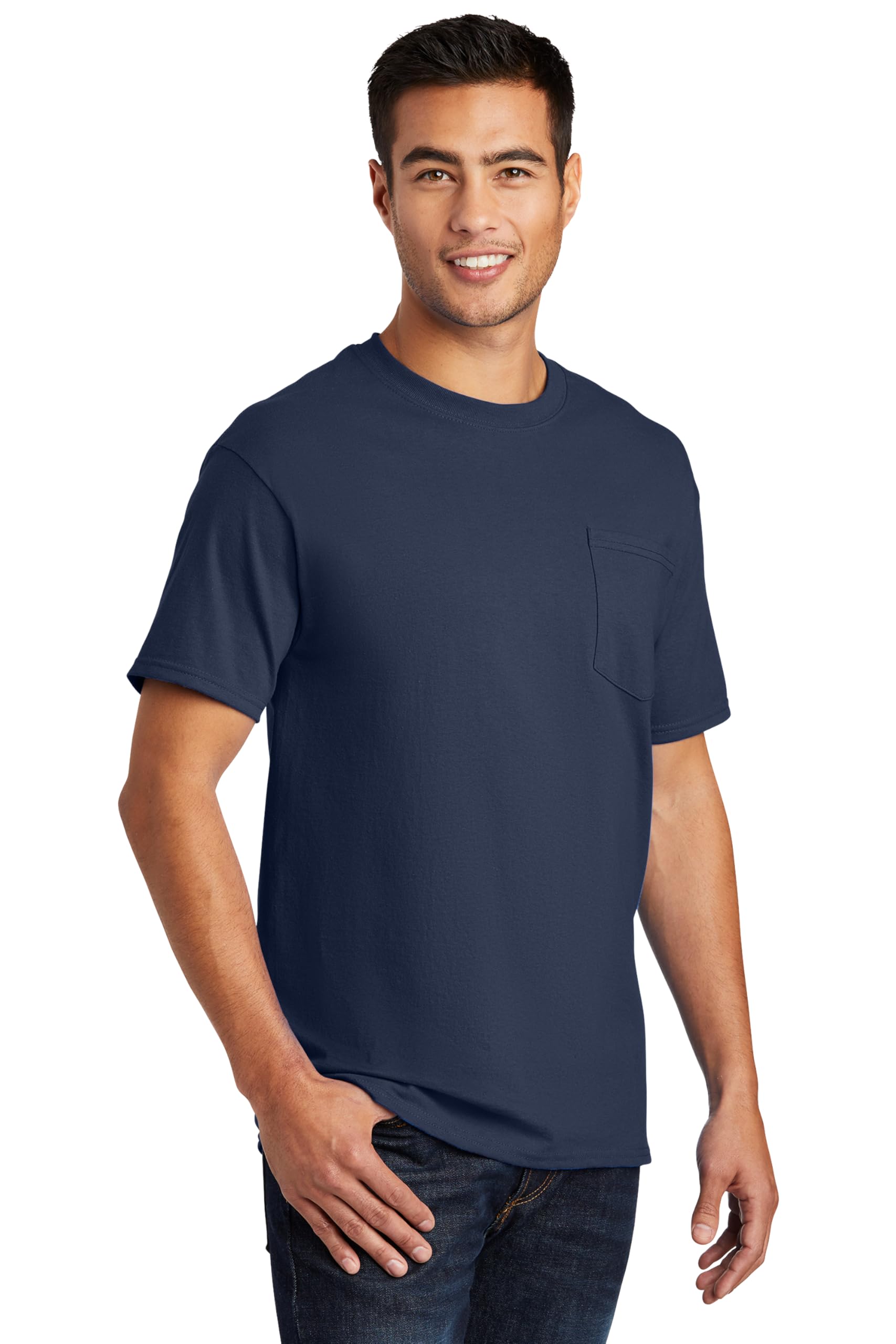 Clothe Co. Mens Heavyweight Cotton Pocket T-Shirt Plain Tee (Available in Big & Tall)