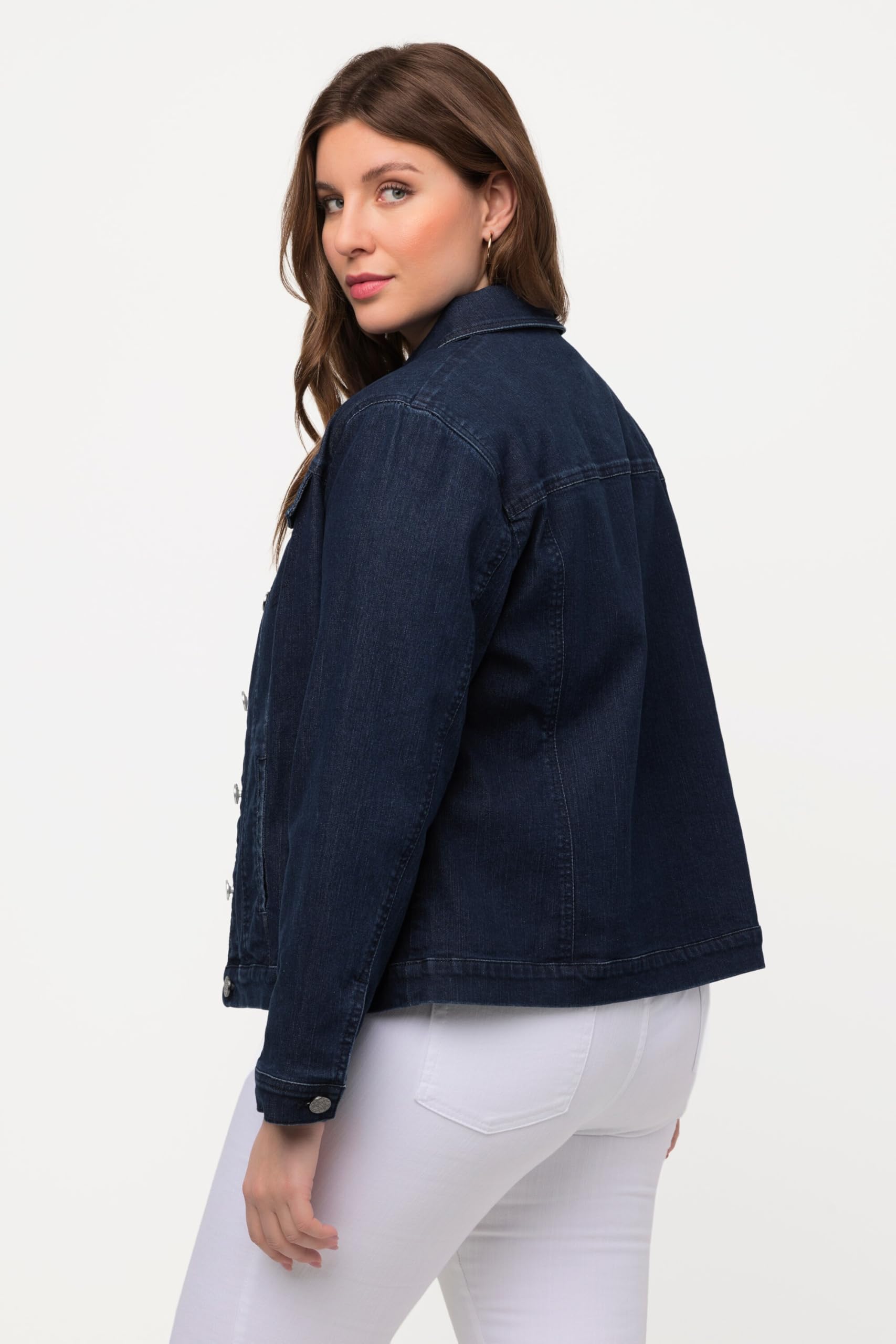 Ulla Popken Femme Veste en Jean