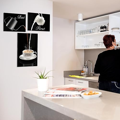 Miniatura 4 de Deveosa Decoración de pared de cafetería, cocina, letrero de barra de café, marcos de cocina, cuadros artísticos, lienzo, comedor, oficina,