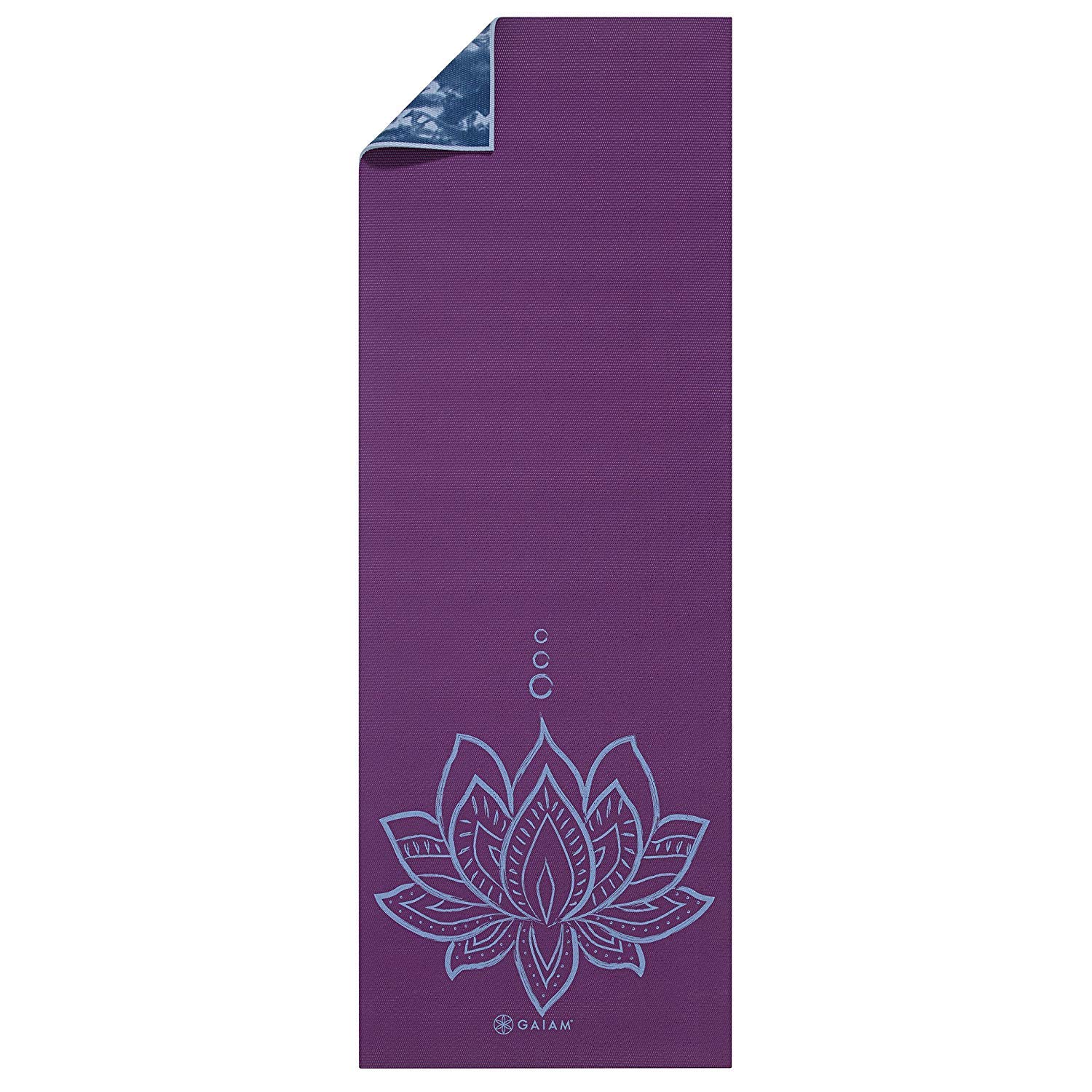 Gaiam Yoga Mat - Premium 6mm Print Reversible Extra Thick Non Slip Exercise & Fitness Mat for All Types of Yoga, Pilates & Floor Workouts (68" x 24" x 6mm Thick)