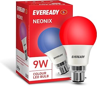 Eveready Neonix 9W Color LED Bulb, B22 Base, Red