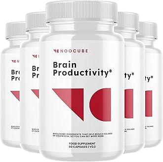 NOO-Cube Brain Productivity Pills Cognitive Enhancer Pills, Brain Productivity Supplement, 300 Count (Pack of 5)
