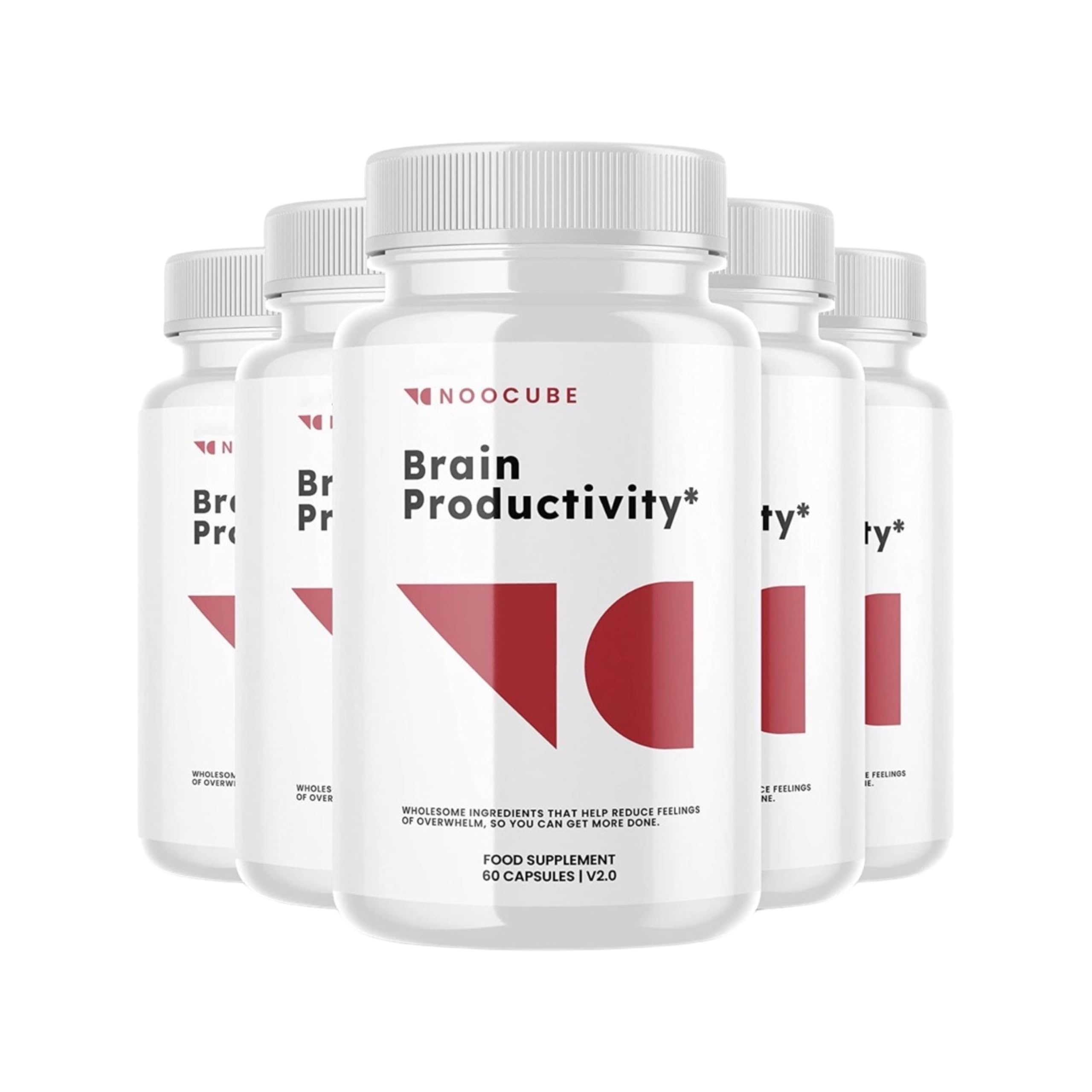 NOO-Cube Brain Productivity Pills Cognitive Enhancer Pills, Brain Productivity Supplement, 300 Count (Pack of 5)