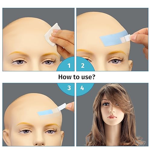 Miniatura 6 de 36 cintas de encaje para pelucas, sistema de cabello de doble cara, cinta transparente para pelucas de encaje, impermeable, ultra sujeción, cinta de