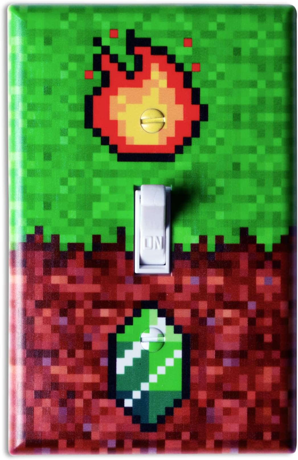 Mine Light Switch Cover Gaming Room - Gamer Craft Printed Wall Plate Room Decor WP-20