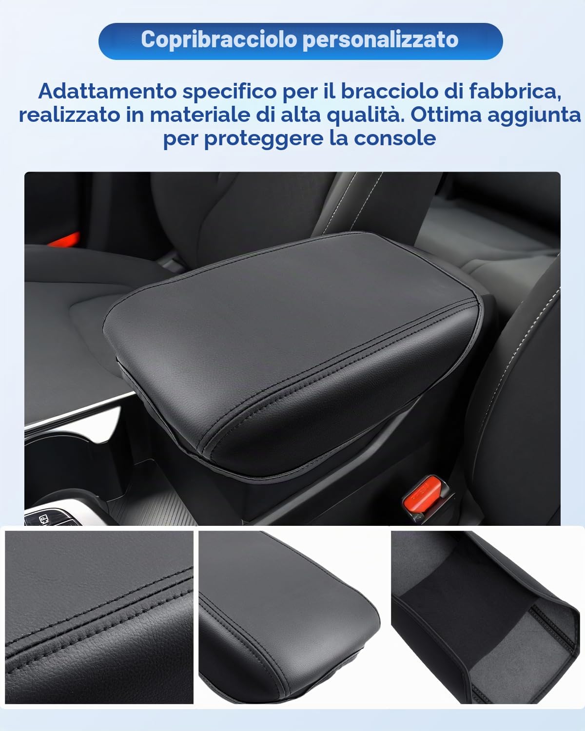 CDEFG Compatibile con Kia Sportage NQ5 2022-2024 2025 Bracciolo Centrale Bracciolo Copertura Protezione Protezione Antigraffio Console Centrale Similpelle Bracciolo Box Cover Auto Sportage 2025