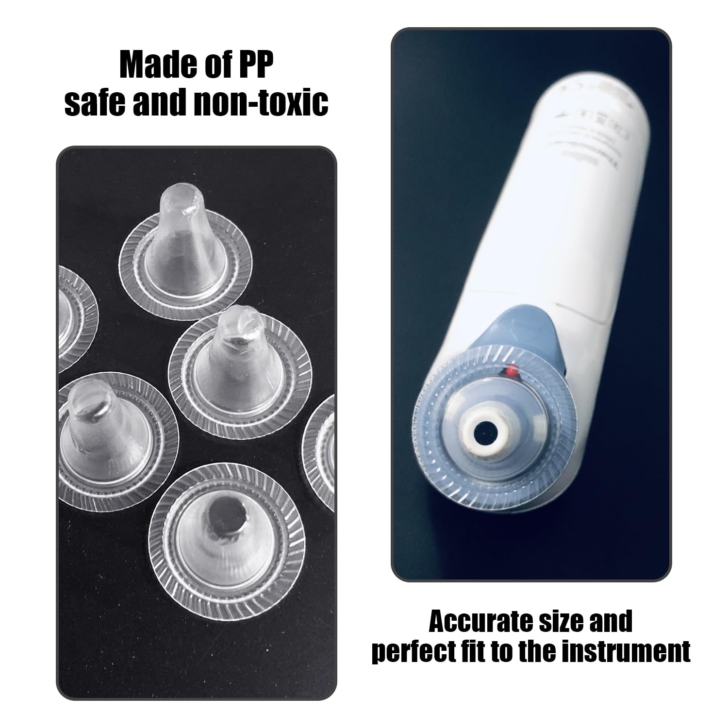 YSDYY Pack of 100 Ear Thermometer Protective Caps, Ear Fever Thermometer Replacement Caps - Image 3