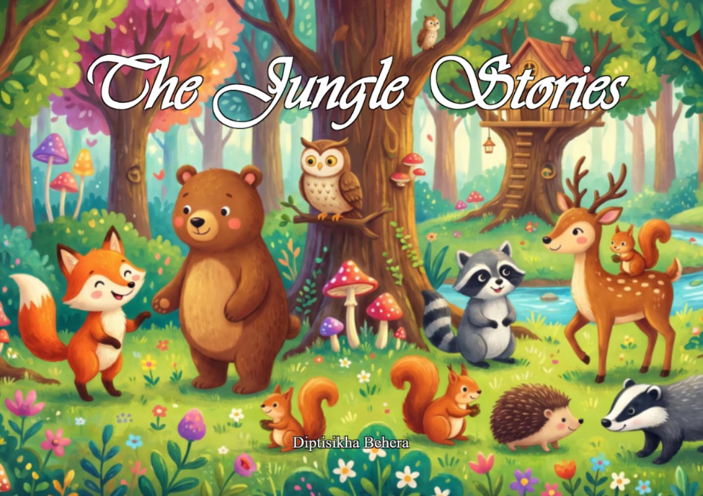 The Jungle Stories: Colorful illustration of tales where little animals explore bravery, kindness, sharing, listening, and the magic of understanding their feelings
