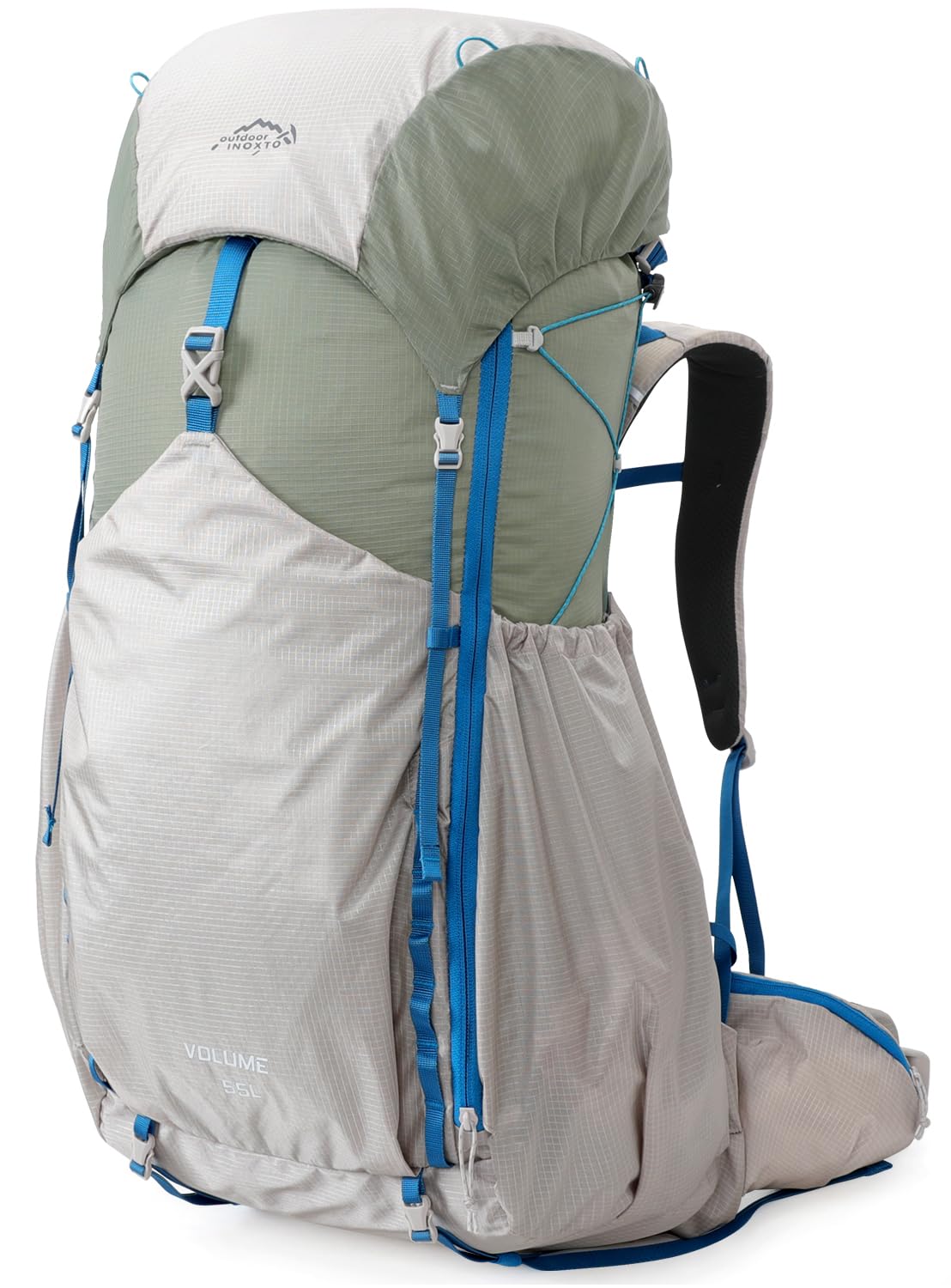 IX INOXTO 55L Internal Frame Backpack with 3L Bladder and Rain Cover
