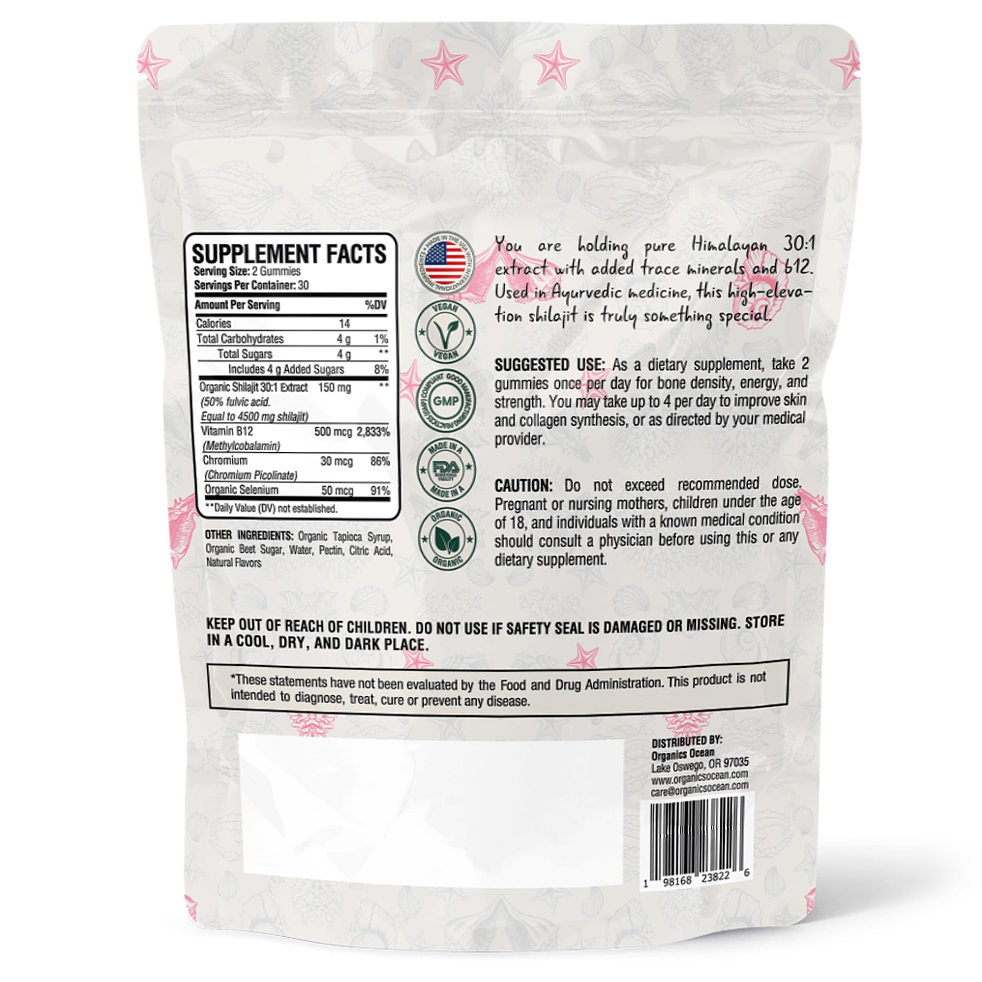 Organics Ocean Purified Shilajit Gummies, Pumpkin Cocoa, 60 Gummies — Amazon image 2