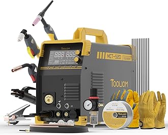 TOOLIOM MIG/TIG/CUT/Stick Welder 5 in 1 Multiprocess Welding Machine 110/220V Dual Voltage Aluminum Welding Machine Spool Gun Compatible