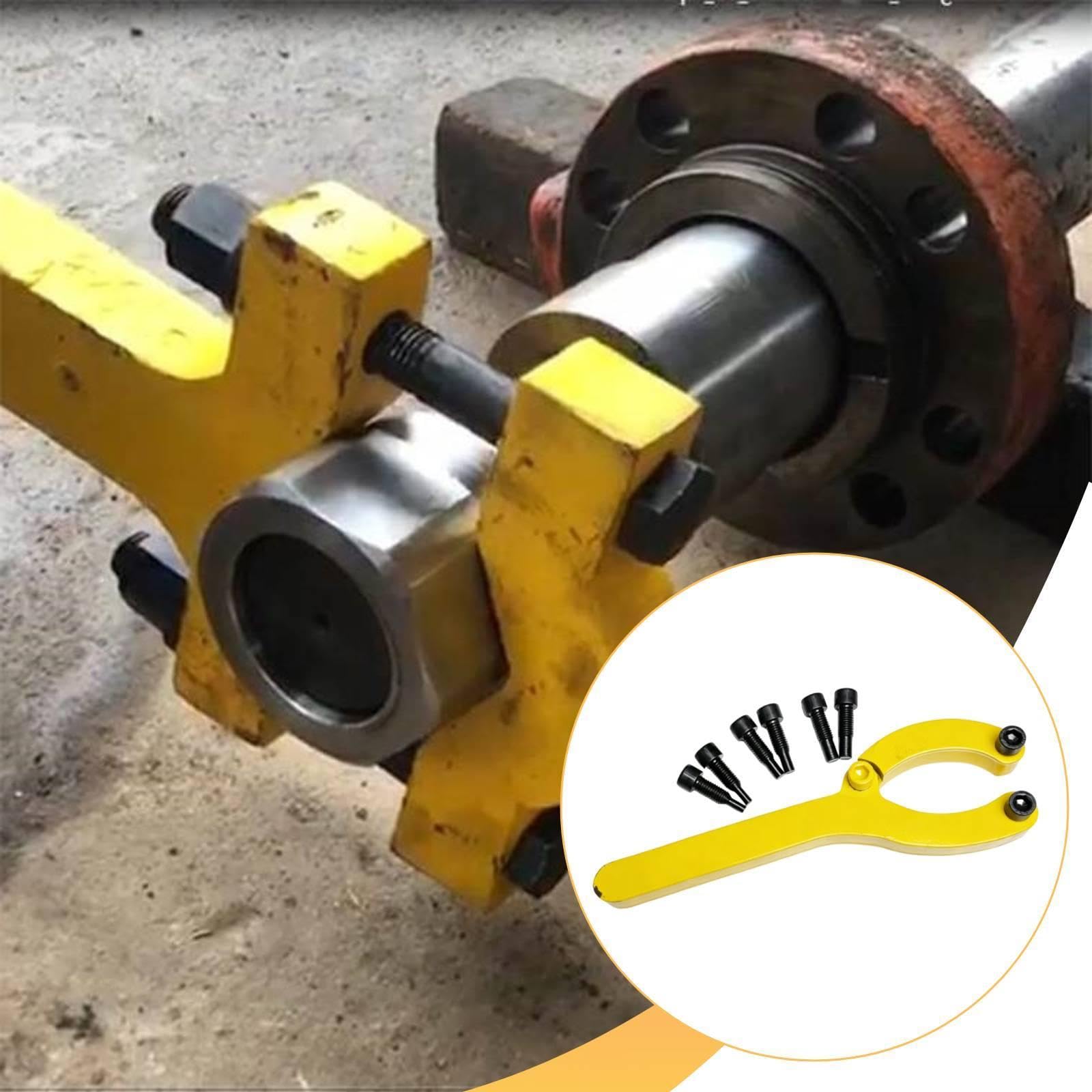 Harilla Chiave per cilindro idraulico, strumento di riparazione, accessorio, chiave regolabile pratica e facile da usare, robusta e di, con Viti Da 6. 8 E 10 Mm