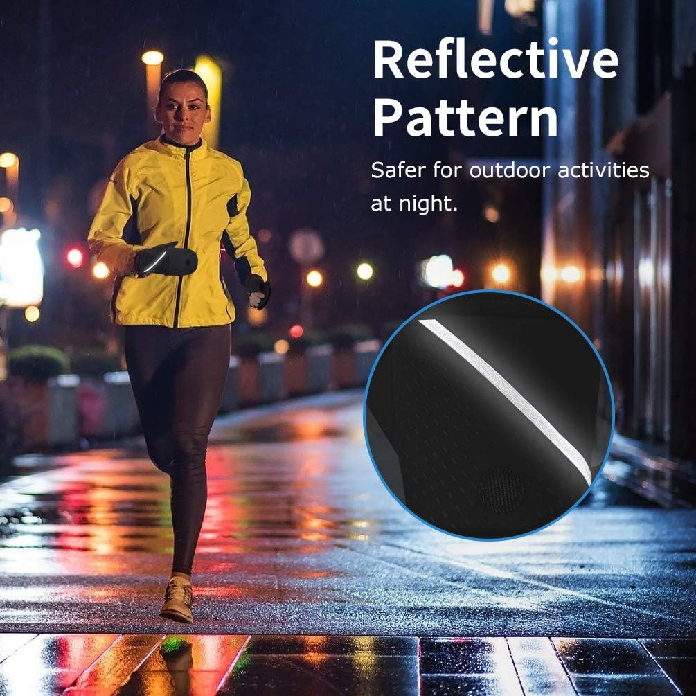 Miniatura 6 de Guantes convertibles de invierno sin dedos con guante térmico cálido para clima frío cálido polar para hombres y mujeres para fotografía de mensajes