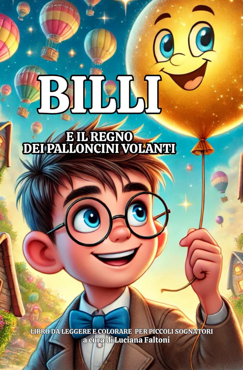 Billi e il regno dei palloncini volanti: libro da leggere e colorare con una storia magica per piccoli sognatori