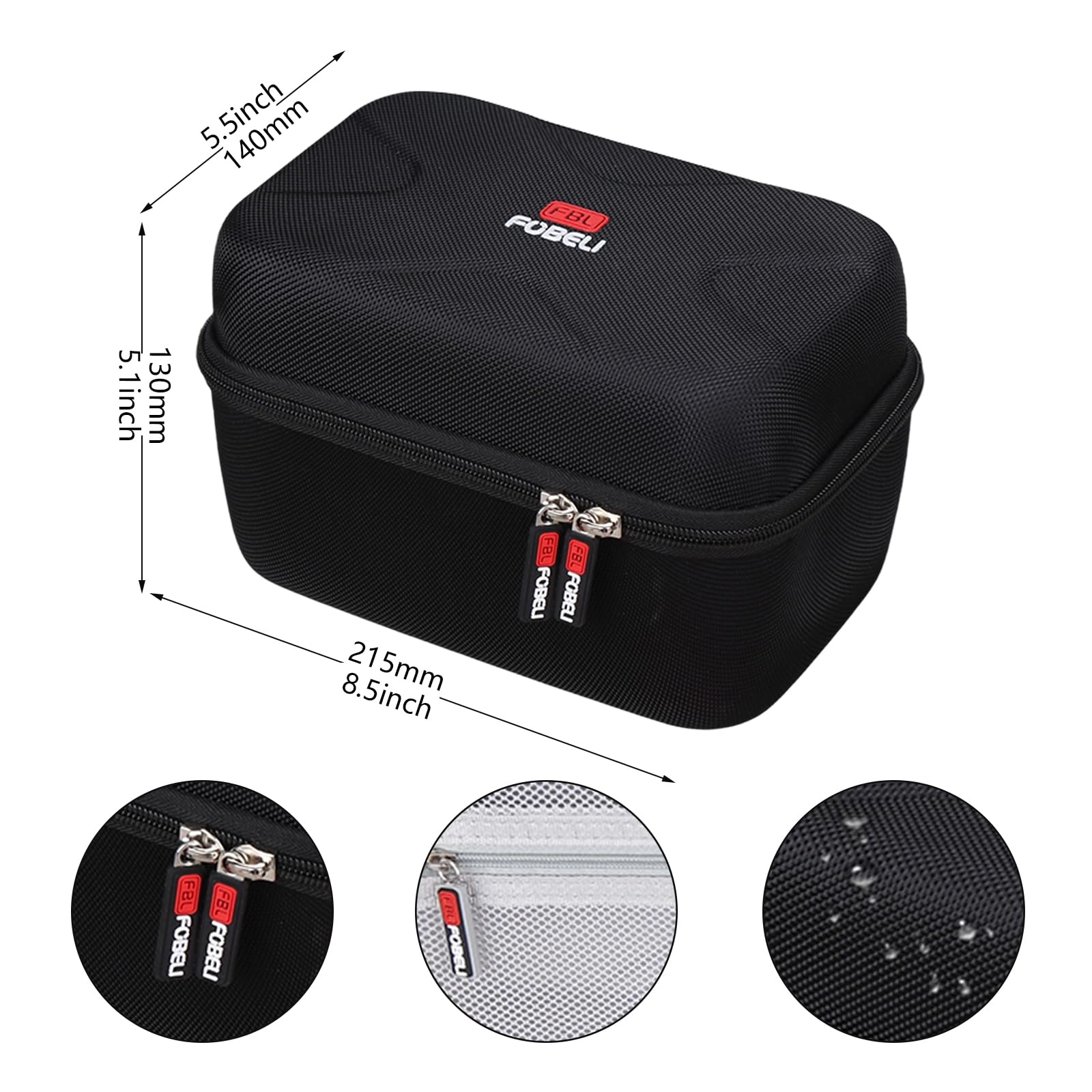 Estuche rígido de viaje para Magcubic HY300PRO/para XuanPad/para WiMiUS/para Alwtniet/para Limimart/para Aubor/para Mini proyector portátil HIPPUS 4K 1080P Soporte 6