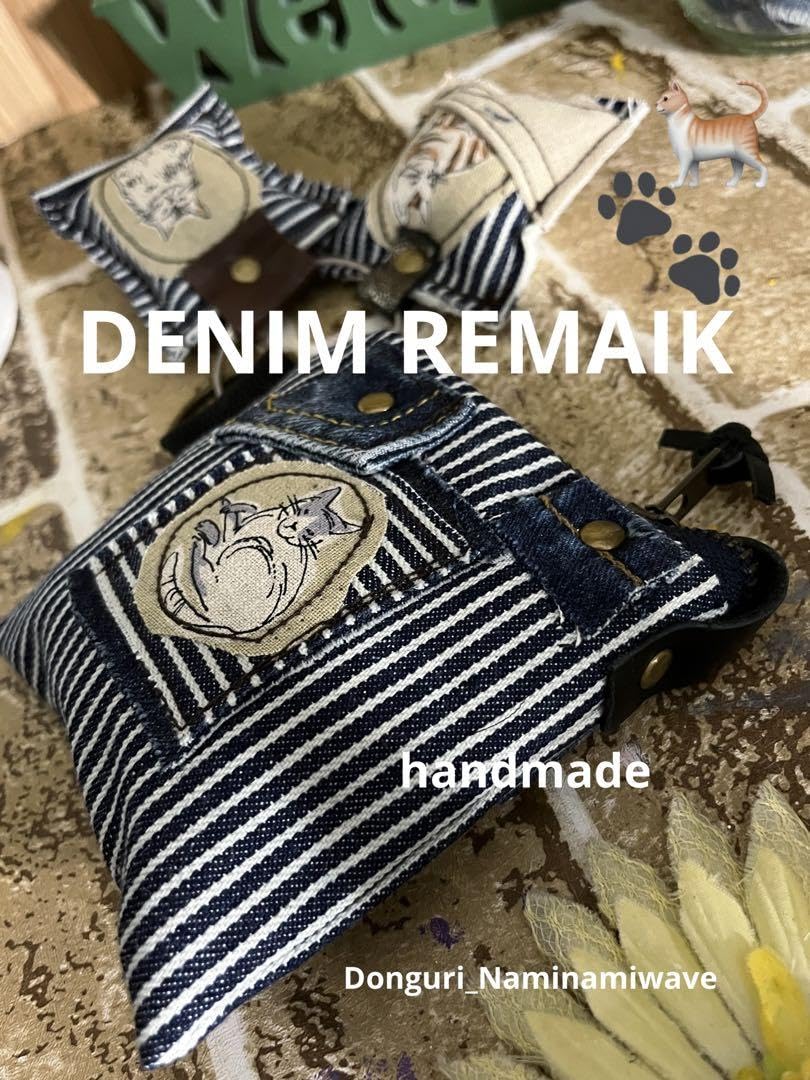 専用 デニムリメイク 箱型 ミニミニポーチ 肉球 犬 Love 25-200 Amazon.co.jp: デニムリメイクネコしゃんのミニファスナーポーチ