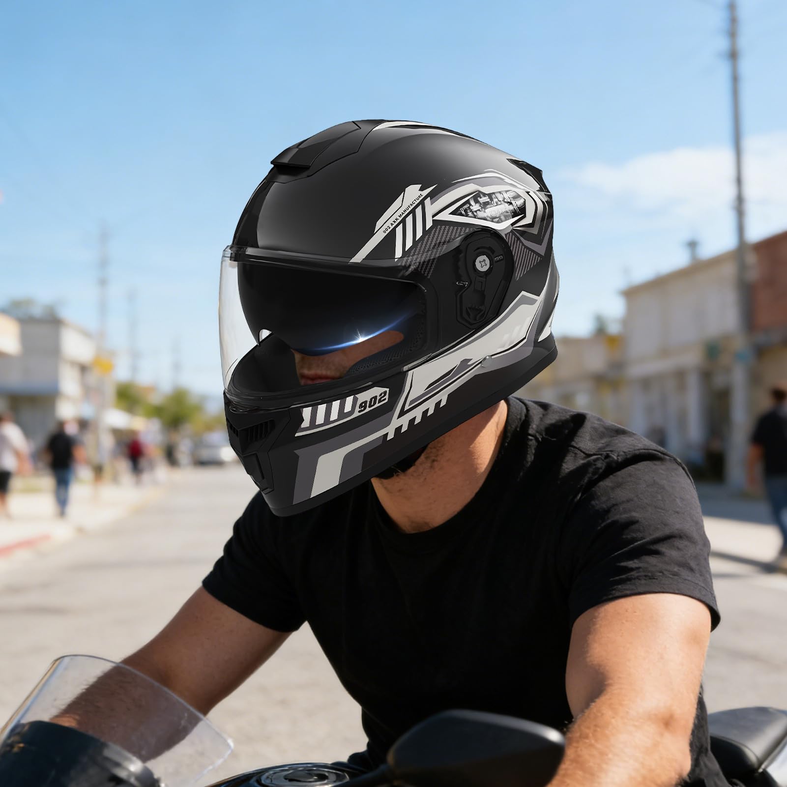 Kask motocyklowy, odporna na kolizje, maska motocrossowa, kask na całą twarz ze zdejmowanym szalikiem, na motocykl, rower, narty, śnieg, ATV, skuter, wyścigi, jazdę konną, ochronę przed zimą