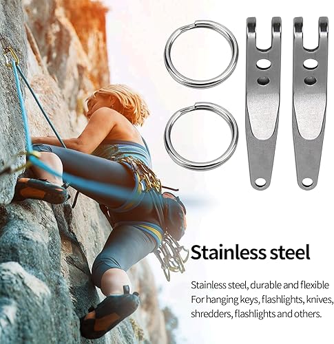 Miniatura 7 de Clip de bolsillo de suspensión, 2 piezas de herramienta de suspensión rápida multiusos para colgar cuchillos, gancho de clip de suspensión para