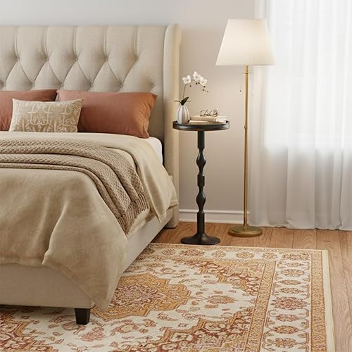 Miniatura 6 de Mesa redonda pequeña para bebidas, mesas de pedestal, mesa auxiliar redonda pequeña para espacios estrechos, mesa auxiliar para sala de estar,