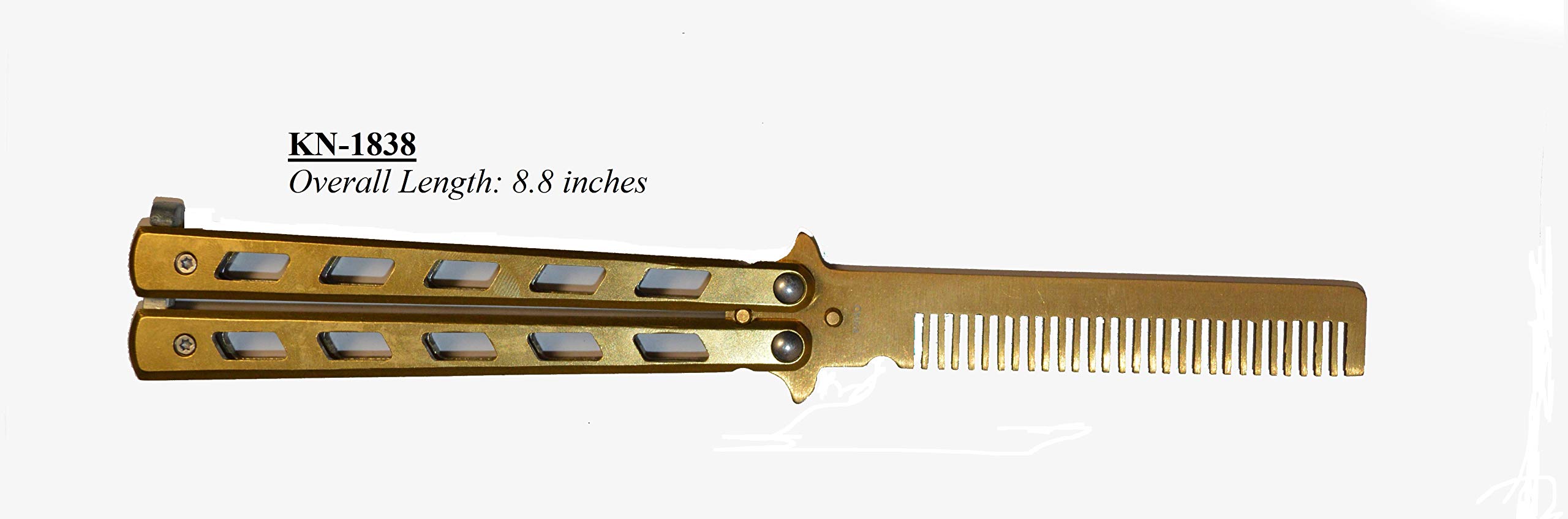 Butterfly Knife Shape Design Comb and Butterfly Knife Training Tool