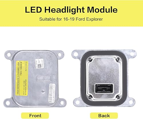 Miniatura 7 de FB53-13B626-B Módulo de control de balasto de faros delanteros LED compatible con Ford Explorer 2016-2019 Reemplazo para FB5Z-13C788-B 0001477