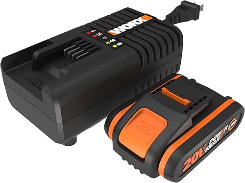 WORX Kit de Démarrage Pack Batterie Lithium 20V et Chargeur
