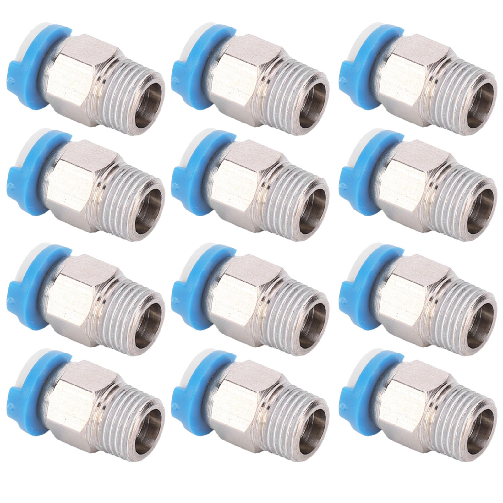 12 szt. Rurka PTFE M10 dla Drukarki 3D Bowden, Złącza Push-Fit do Głowicy Wytłaczarki 3D