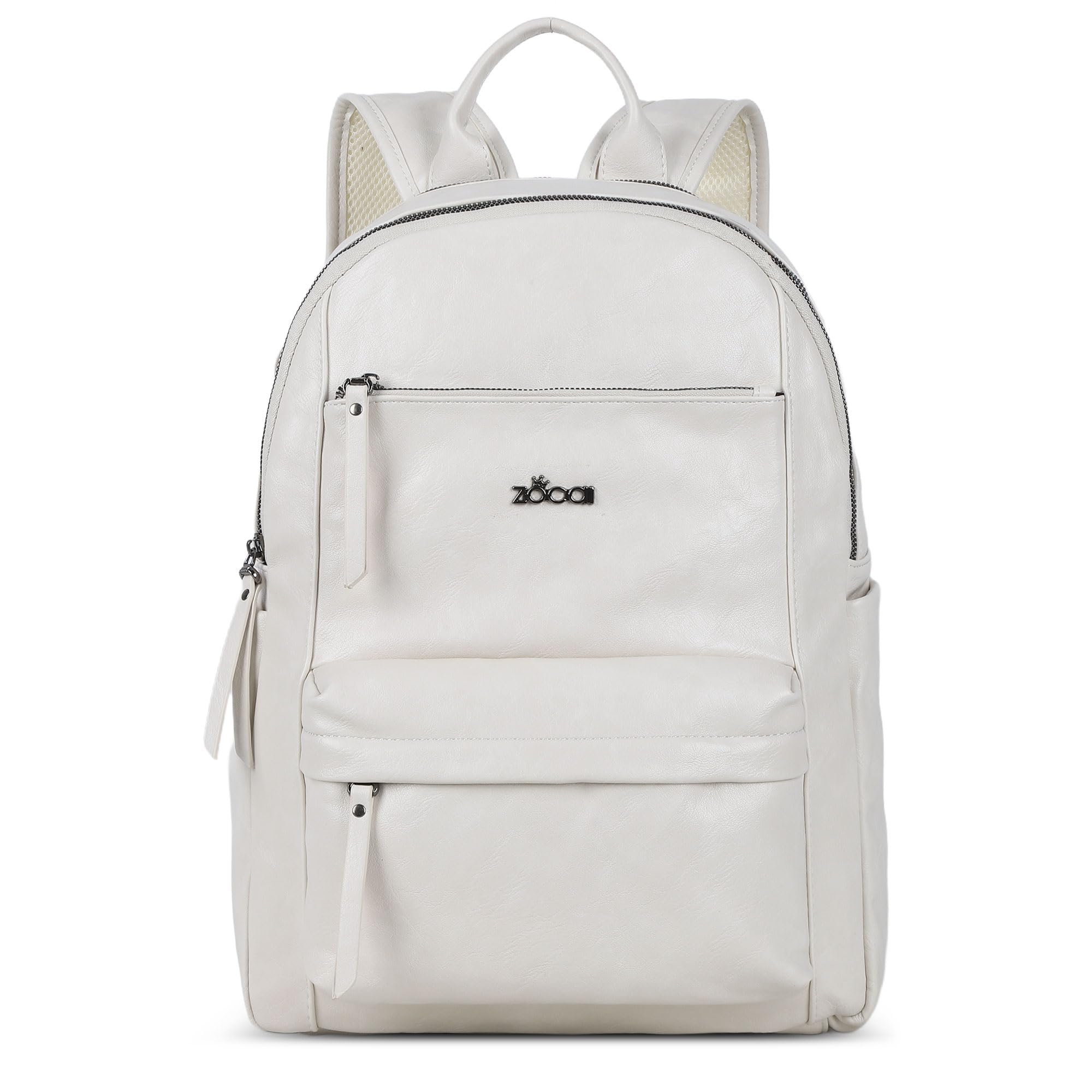 ZOCAI Large Leather Backpack Purse for Women – Vegan Retro Leather Travel Backpack for Women with Compartment, Multiple Pockets Roomy Large Capacity