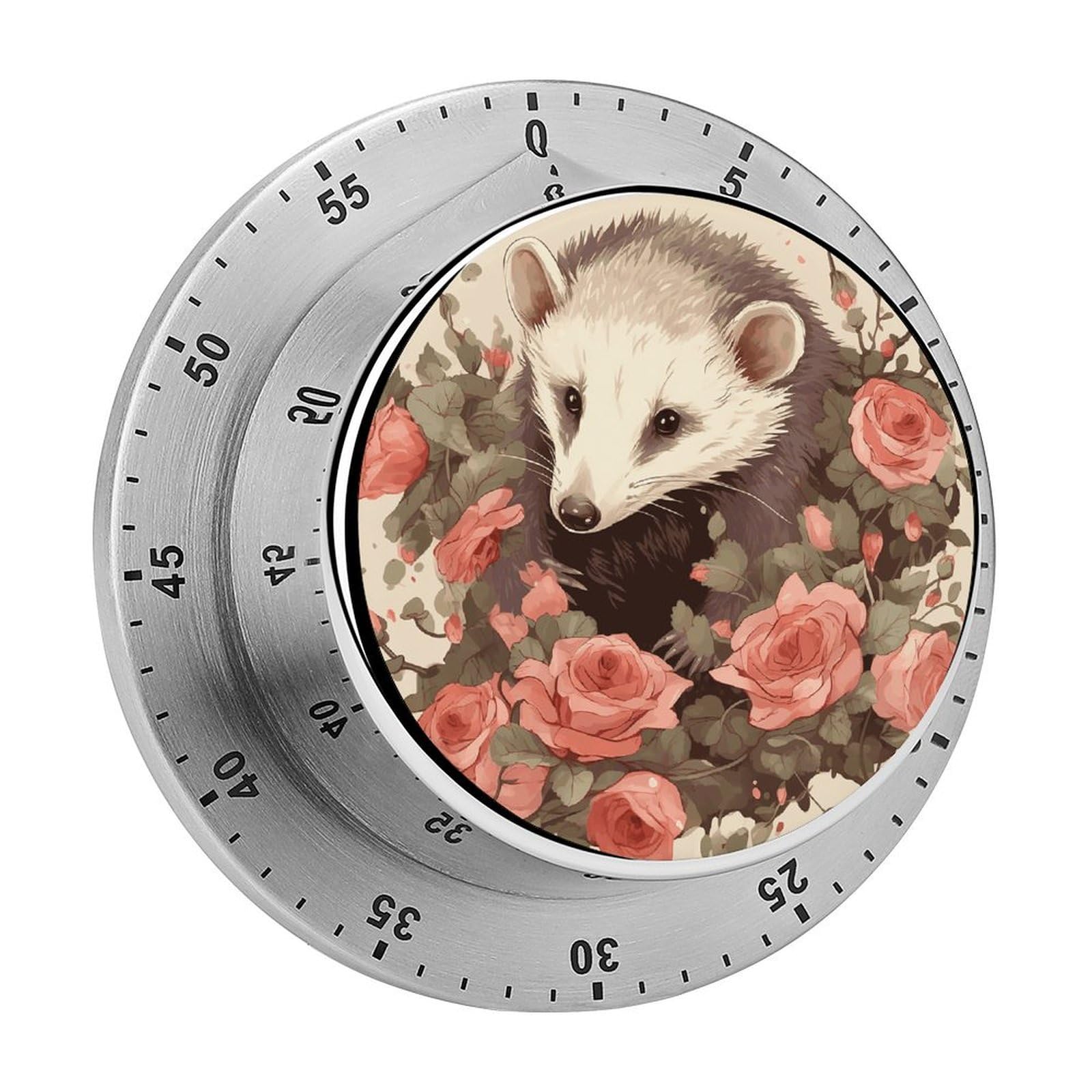 Temporizador mecánico visual de 60 minutos con alarma fuerte y respaldo magnético
