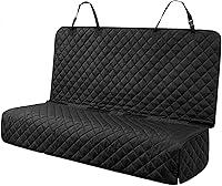 PETICON Waterproof Scratchproof Dog Car Seat Cover - Nonslip Bench Protector for Backseats in Cars, Trucks, SUVs