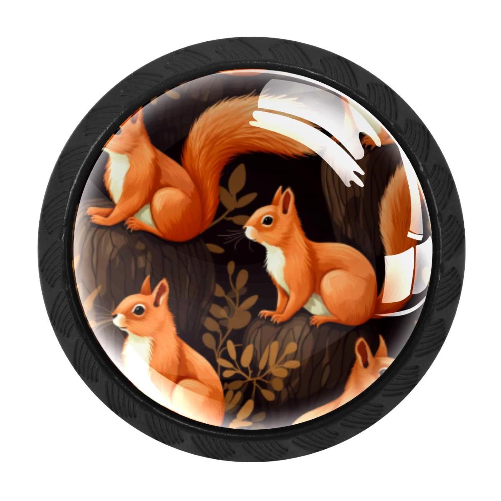 Chenzzzz Multicolored 11 4 Pack Squirrel Drawer Knob Cabinet Hardware