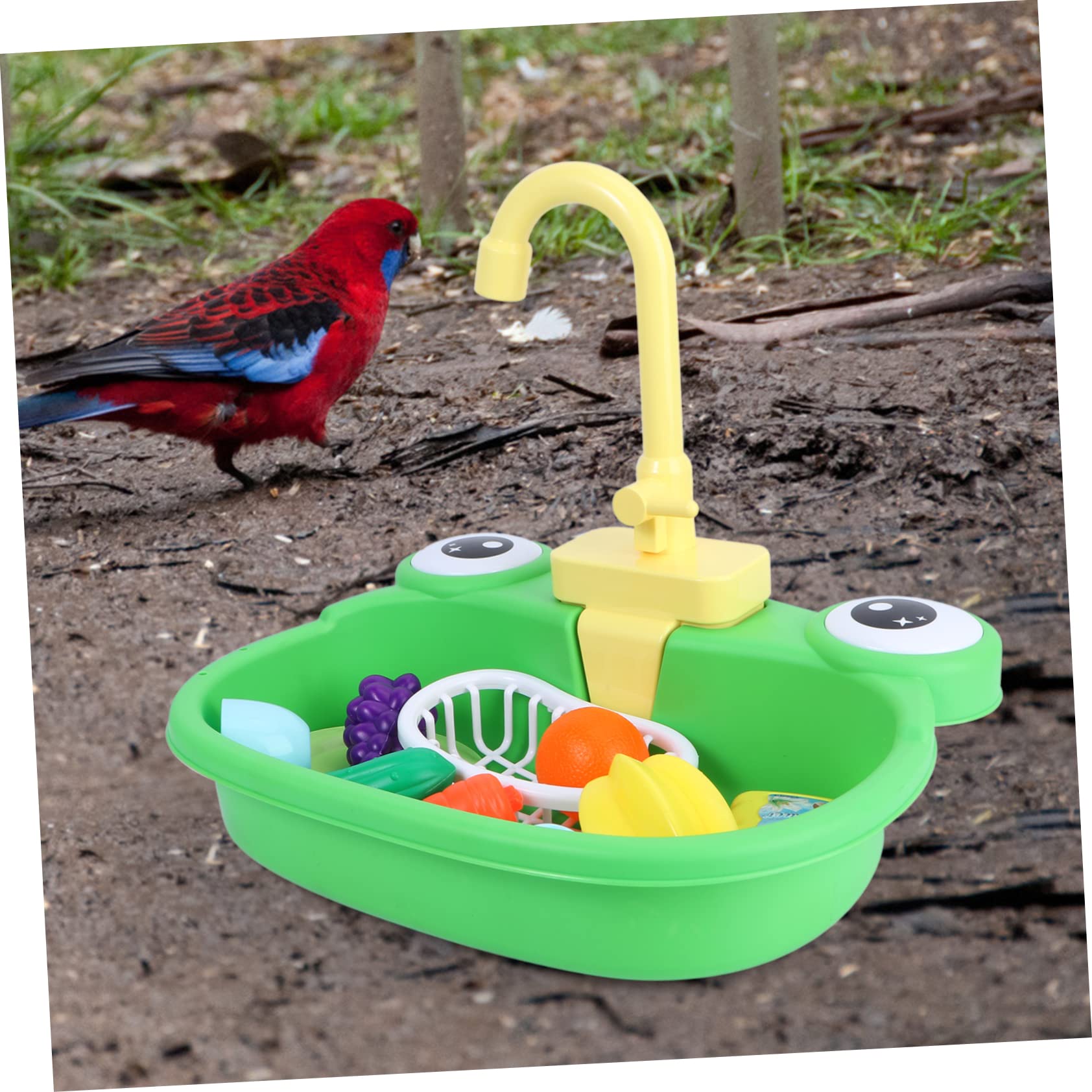 HOUDERCO Parrot Bathtub Bird Bathing Tub Pet Bathing Supplies Portable Safe for Small Pets