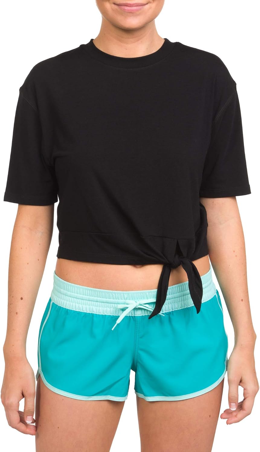 Hurley Womens Tie Front Active Tee