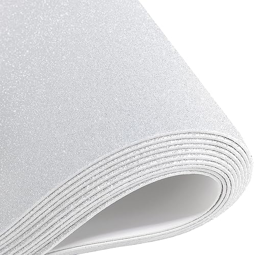 Vista 109 de 10 hojas de espuma con purpurina para manualidades, papel de cartulina A4, papel adhesivo autoadhesivo para construcción de Navidad, álbum de Azul