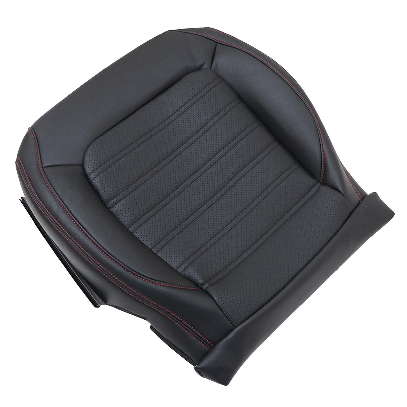 Photo 1 of NLQR Black Front Diver Side Bottom Replacement Seat Cover Microfiber Leather Compatible with Volkswagen Jetta GLI Autobahn 2011 2012 2013 2014 2015 2016 2017 2018