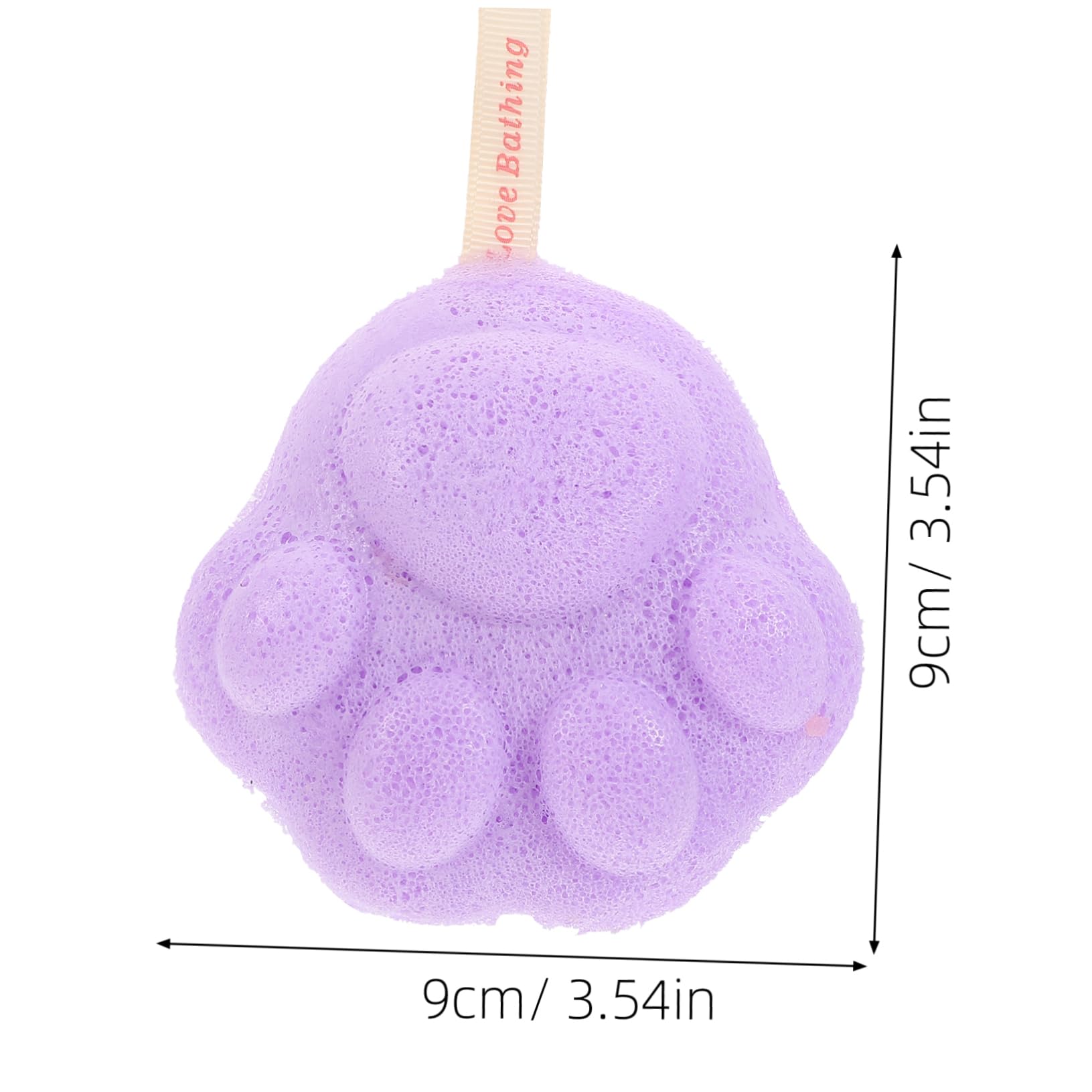 PartyKindom 4Pcs Exfoliating Face Sponges Portable Cute Cleaning Tools for Gentle Face Washing for Daily Use for Adults