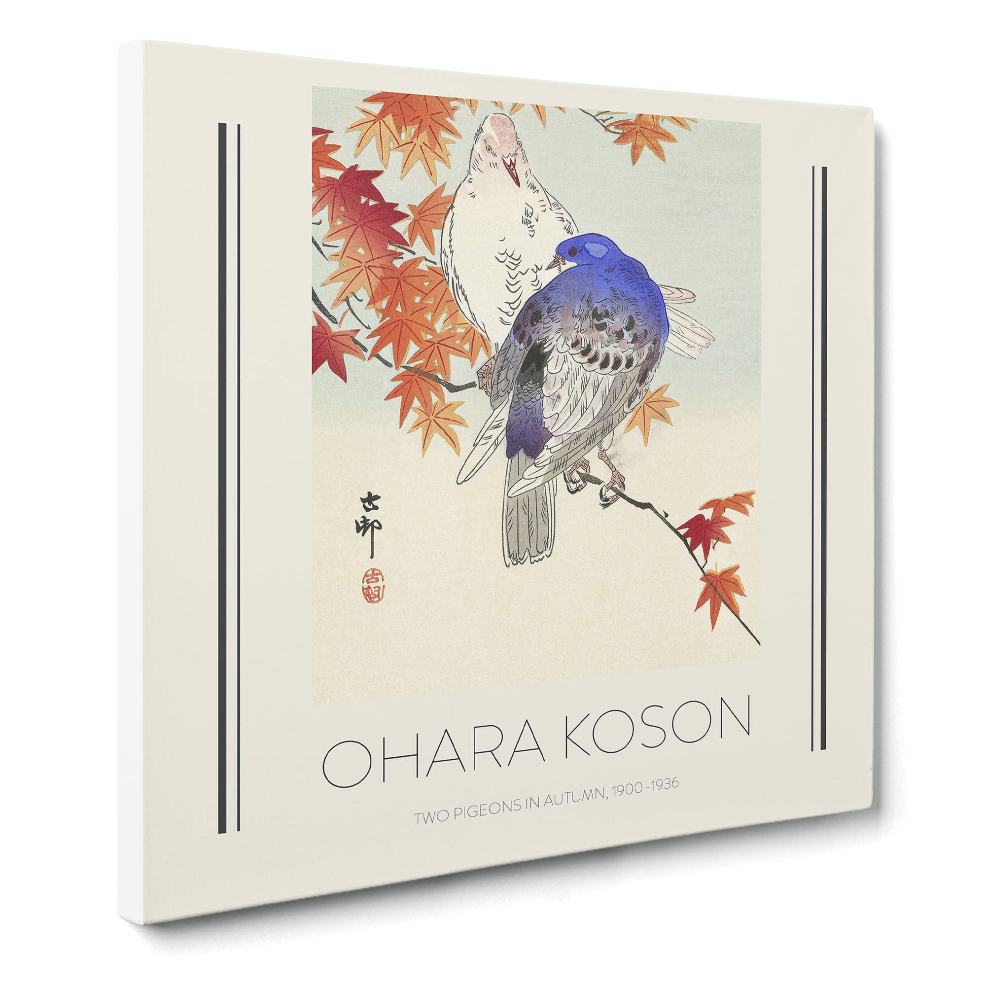 Toile D'Art Japonais Œuvre De Ohara Koson - Tableau Encadré Prêt à Accrocher (A1 A2 A3 A4)