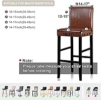 Vista 5 de Lellen - Fundas para taburete de bar de jacquard, fundas para silla de taburete de bar, fundas para silla de bar, fundas para taburete de bar