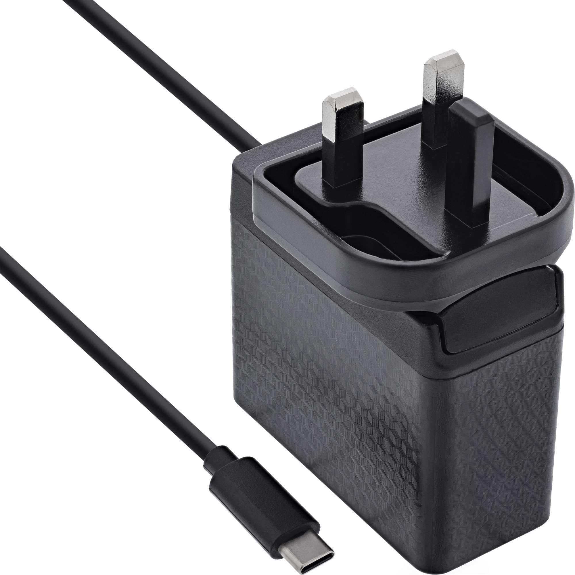 Inline TravelCharge 31516C - Fuente de alimentación USB-C de 140 W con tecnología GAN, Carga rápida, Cable Fijo de 1,2 m, Incluye Enchufe de Enchufe UE/UK/US, Cargador para portátiles, tabletas