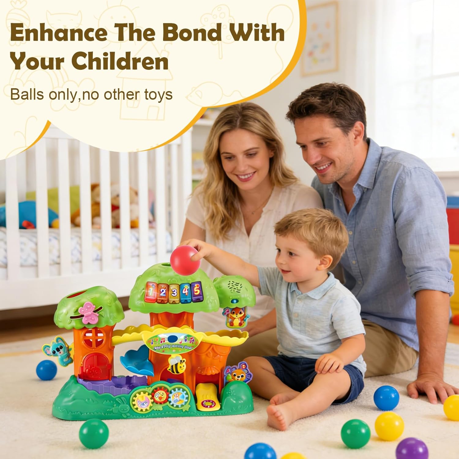 Replacement Balls Compatible with VTech Pop-a-Balls, Push and Pop Bulldozer Toys,20PCS,Bright Colorful Plastic,1.75 Inch