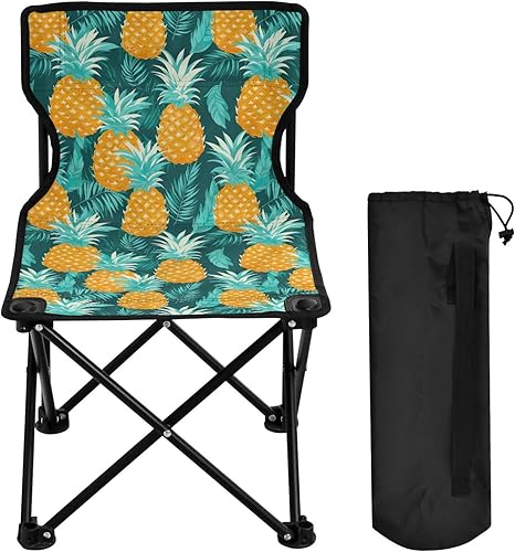 Outdoor Folding Pineapple Tropical Camping Chairs for Adults Portable Camping Chair Lightweight Lawn Chair 202a2775