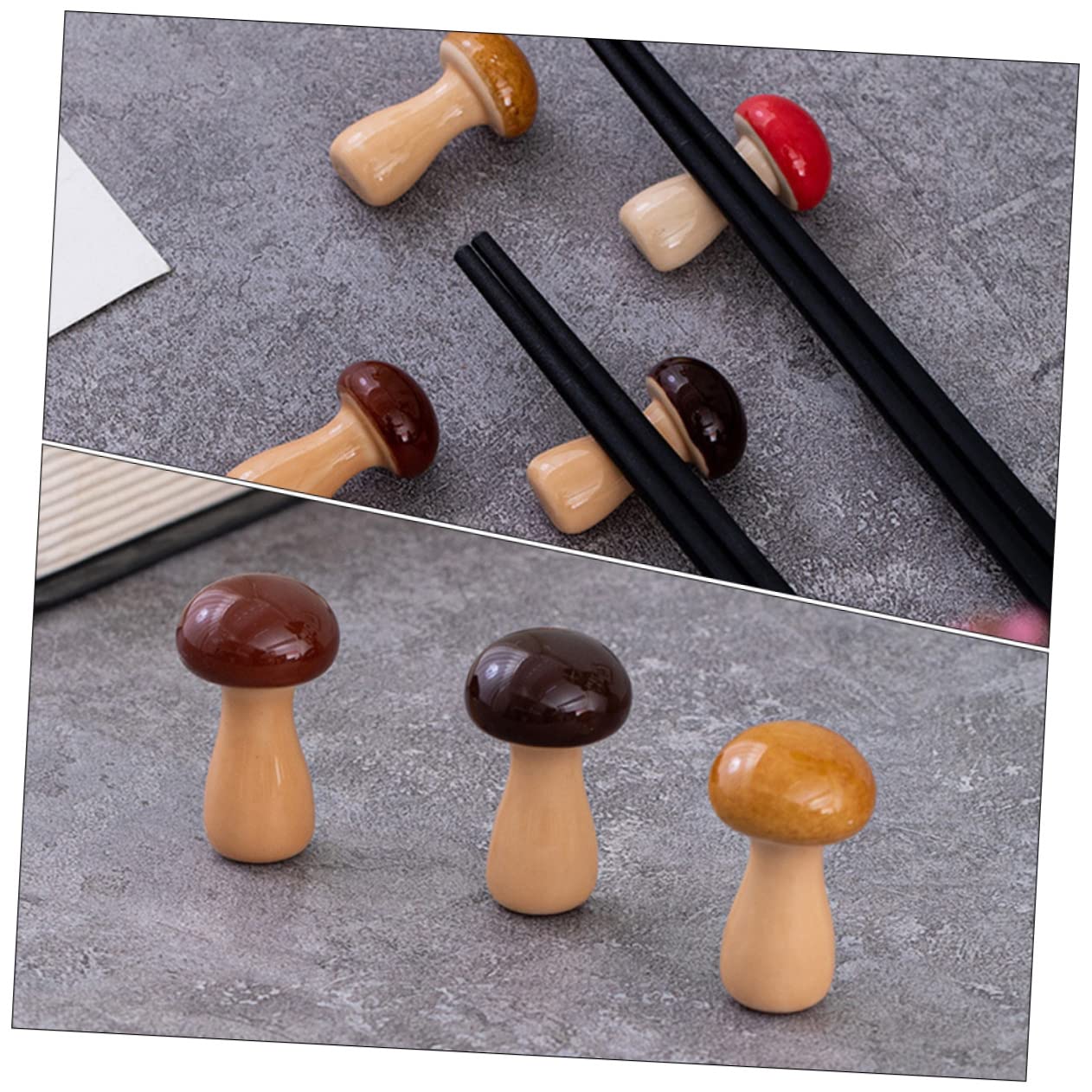Support de baguettes 12 pièces, jolies fournitures de cuisine pour le dîner, brosse de dessin animé, adorable décoration de baguettes, forme de fée, rangement de bureau, cuillère, figurine de table,