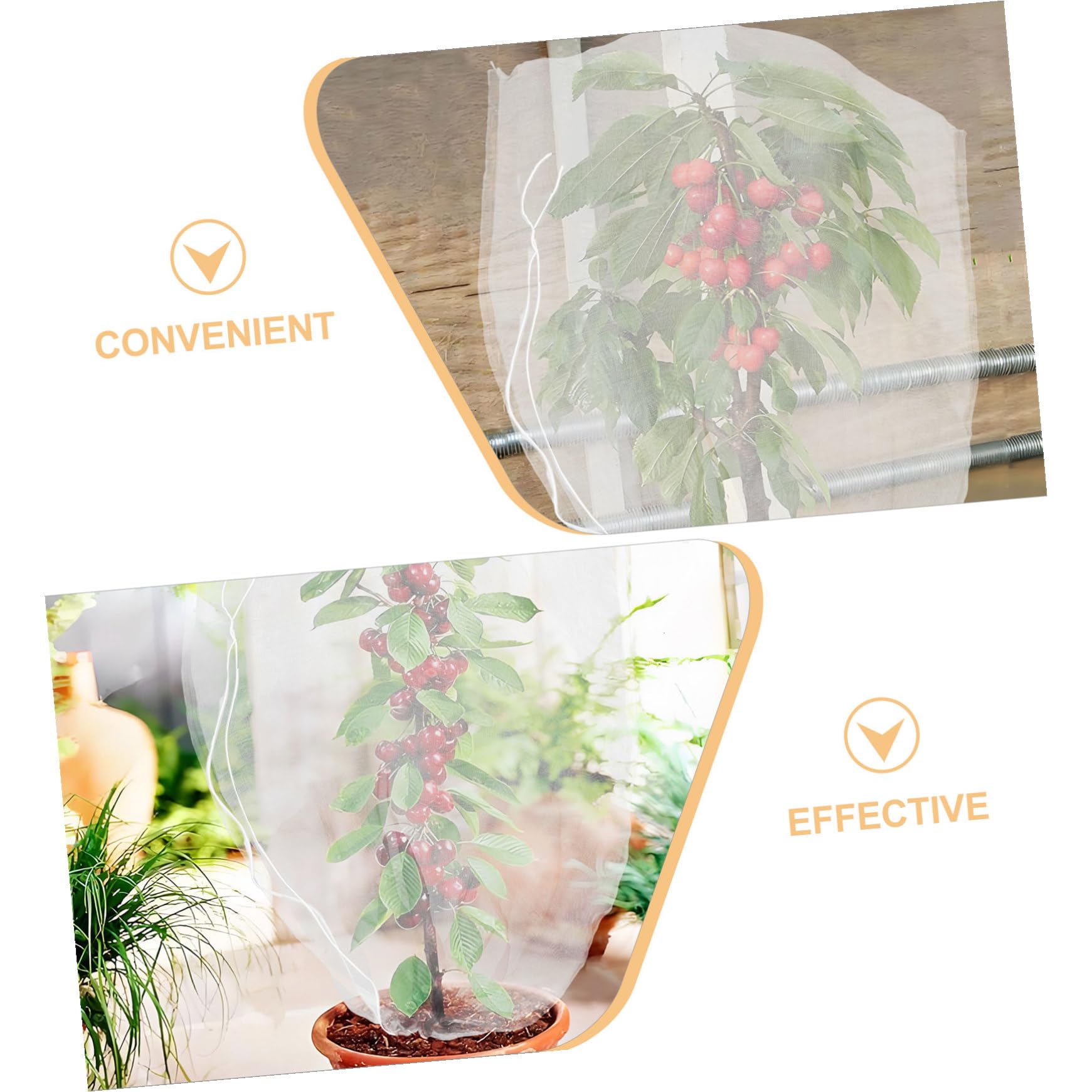 GALPADA 8 Piezas Redes Antipájaros para Plantas De Jardín Redes con Cordón para Árboles Frutales Protección para Verduras y Frutas