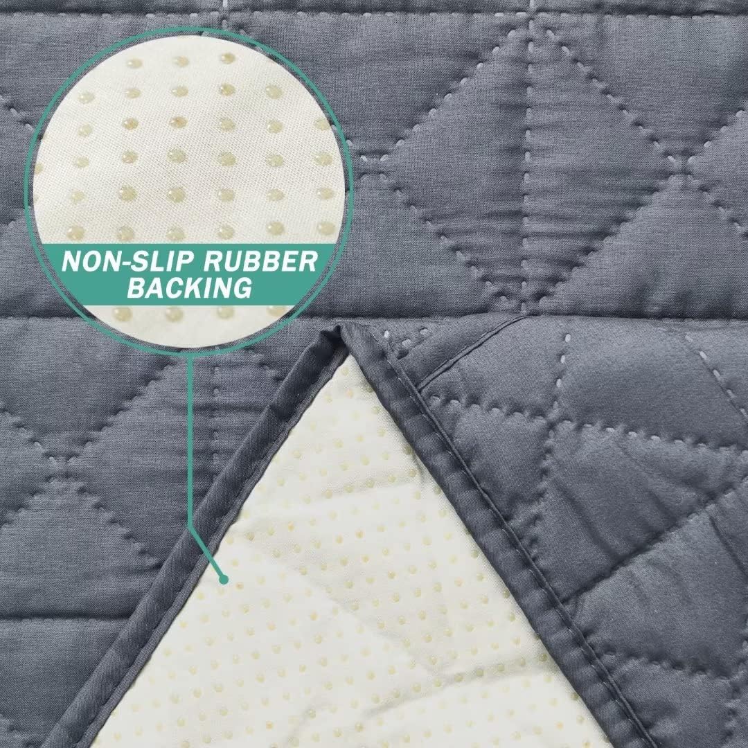 YURIHOME Non-Slip Dog Bed Cover Pet Blanket - Waterproof Sofa Couch Cover, Mattress Protector Furniture Protector for Dog Cat Pet, 52 x 82 Inches, Light Grey : Pet Supplies
