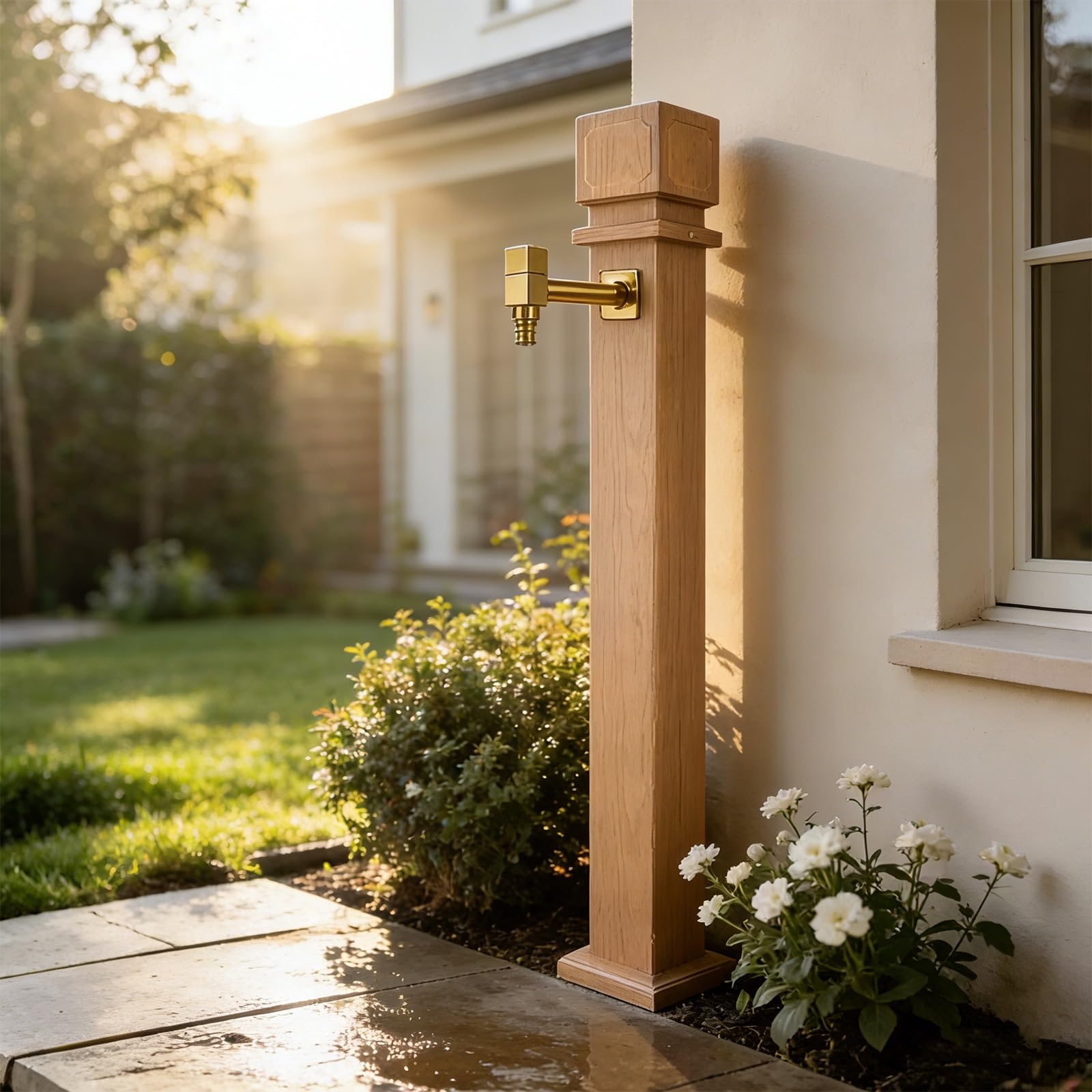 XDLEDMKIZ Stainless Steel Outdoor Water Column with Faucet, Antifreeze Hydrant for Garden Irrigation and Washing