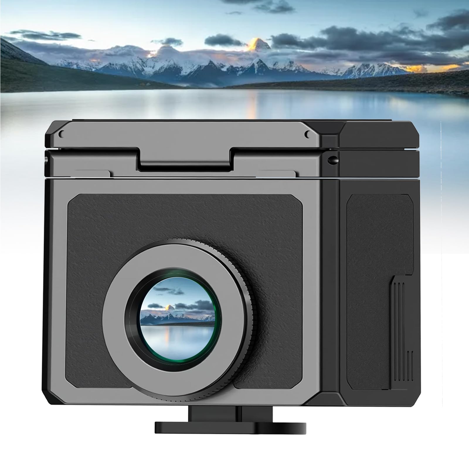 VILA SMO Optical Waist Level Viewfinder, Camera External Viewfinder, with 35/50 Frame Lines, Cold Shoe Mount, for Universal Compatibility with Digital/Film Cameras, An Enhanced Shooting Experience