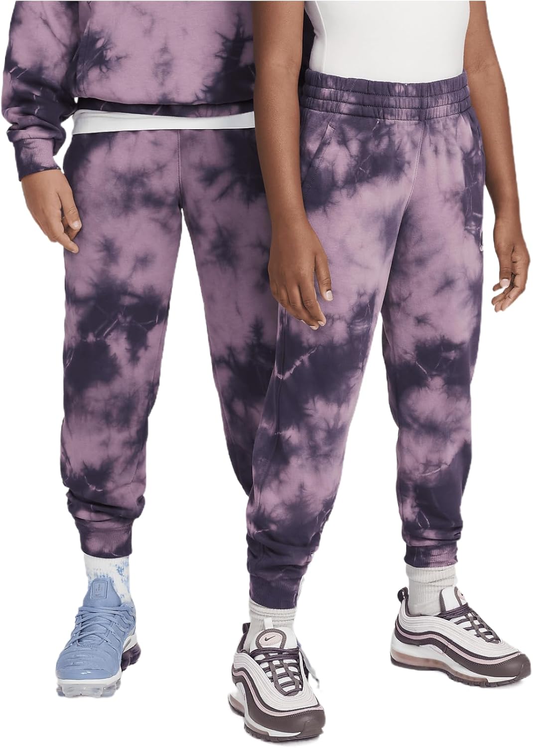 Nike Sportswear Club Fleece Big Kids' Joggers (FZ5496-523, Plum Dust/Dark Raisin/Dark Raisin)