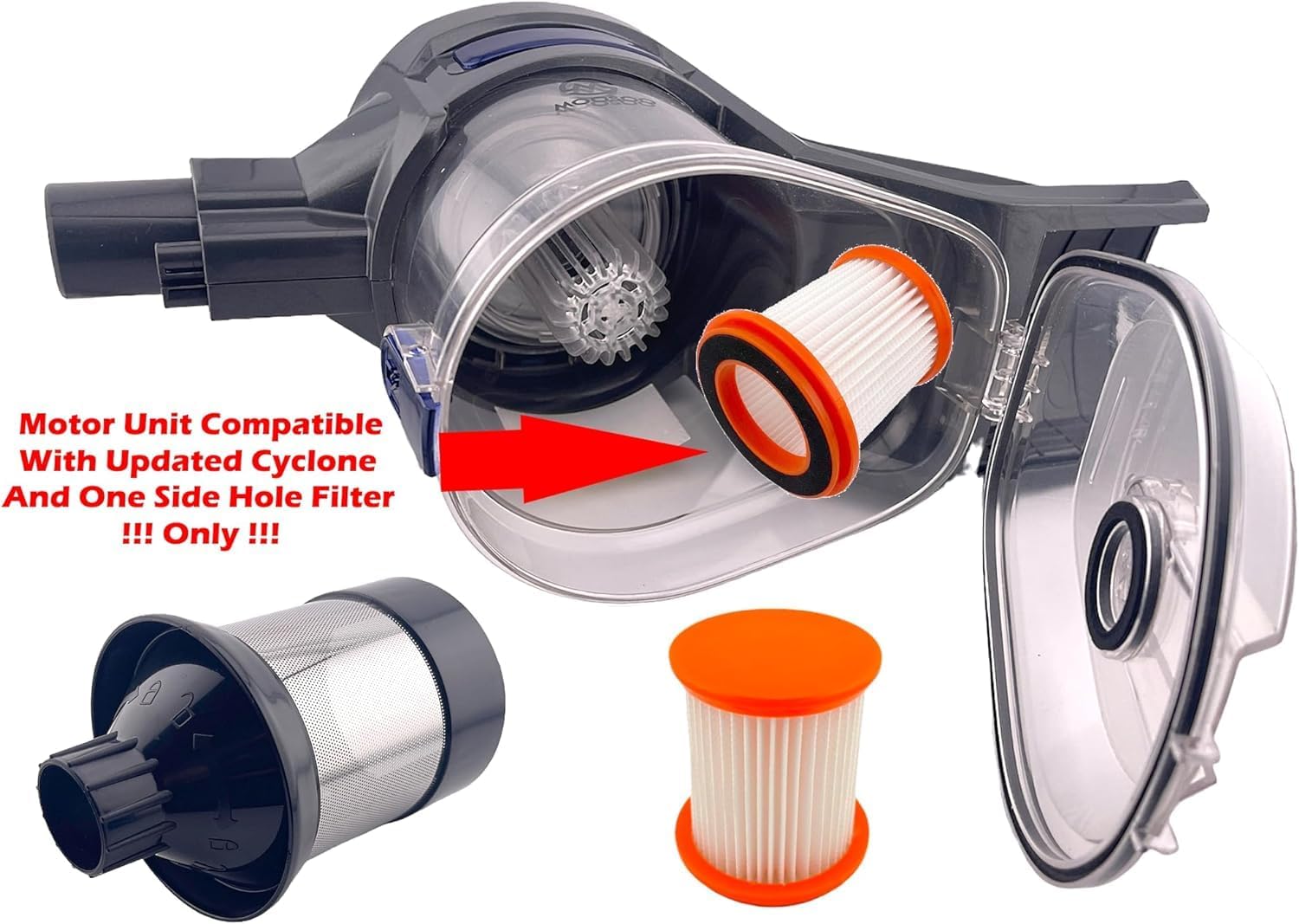 Micro Screen Filter Assembled Compatible Replacement only for TMA T150/T151/T120/T121/T210/T220 vacuum cleaner