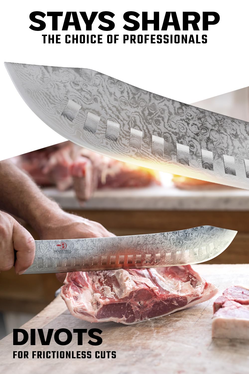 DALSTRONG Bull Nose Butcher Knife - 10 inch - Shogun Series ELITE - Japanese AUS-10V Super Steel - Vacuum Heat Treatment - with Sheath - Meat, BBQ, Breaking Knife - Kitchen Knife - BBQ, Brisket — Amazon image 2
